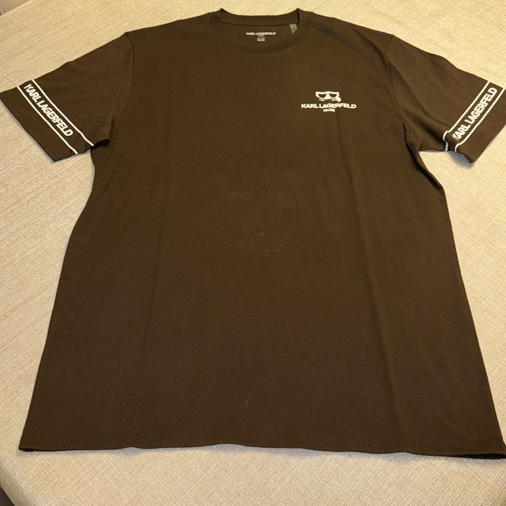 Karl Lagerfeld Paris Men’s M / BROWN Graphic T-SHIRT / NWT